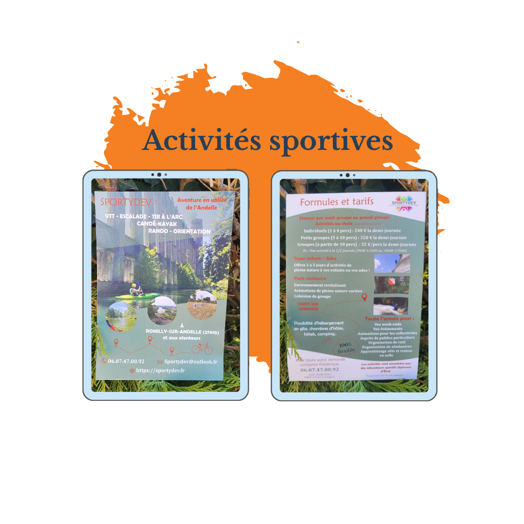 flyer activités sportives